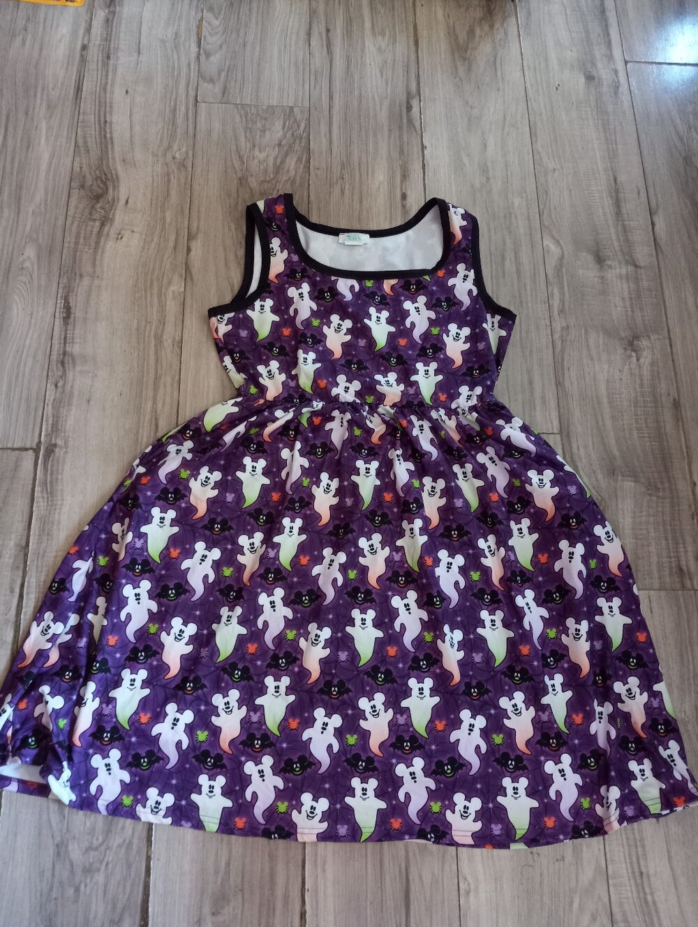 Mickey Ghost and Bats Ladies Dress L
